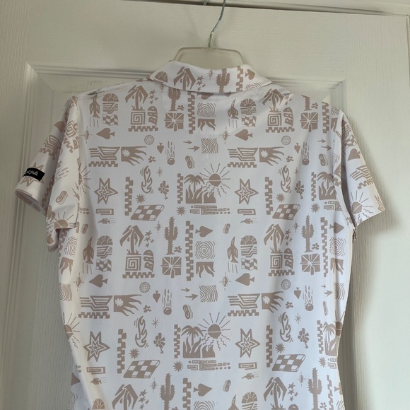 New Women’s Bad Birde Core Polo Dry Heat Stucco size M - Picture 5 of 5